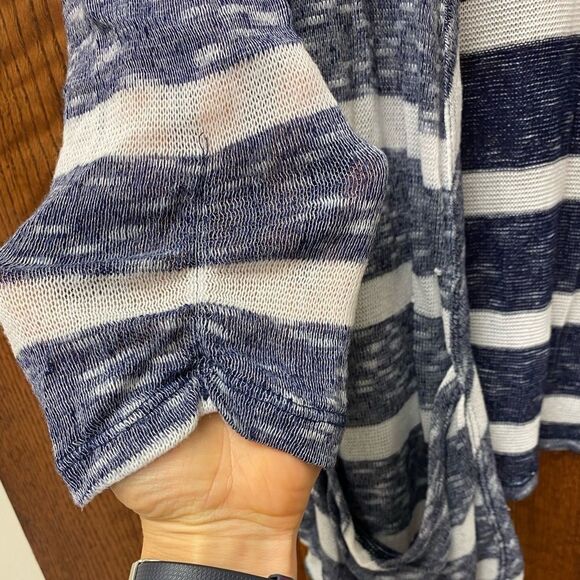 Faded glory academia professor teacher navy and white cardigan sweater 2 pack - Picture 3 of 8